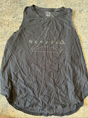Reebok Black Performance Logo Muscle Tank